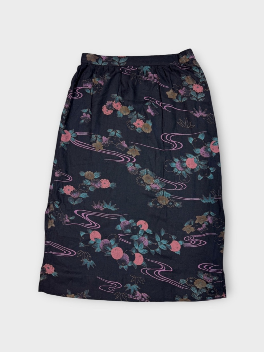 THE LIMITED JAPANESE GARDEN PRINT MIDI SKIRT